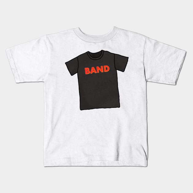 Band tshirt Kids T-Shirt by Surplusweird